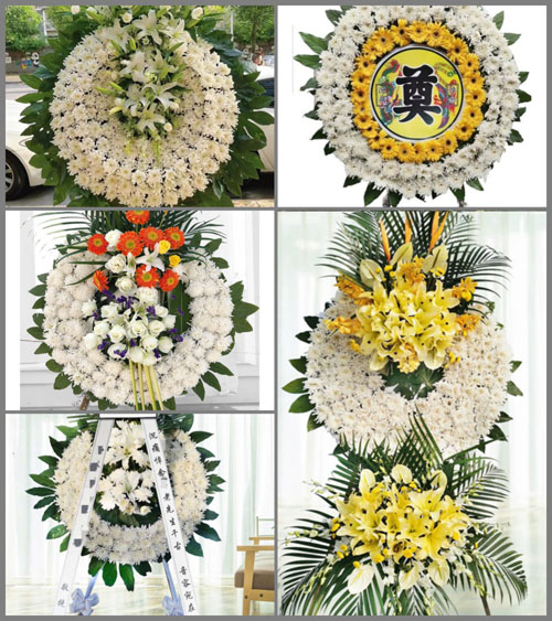 湖南永州祁阳县文明镇牛角塘村花圈速递